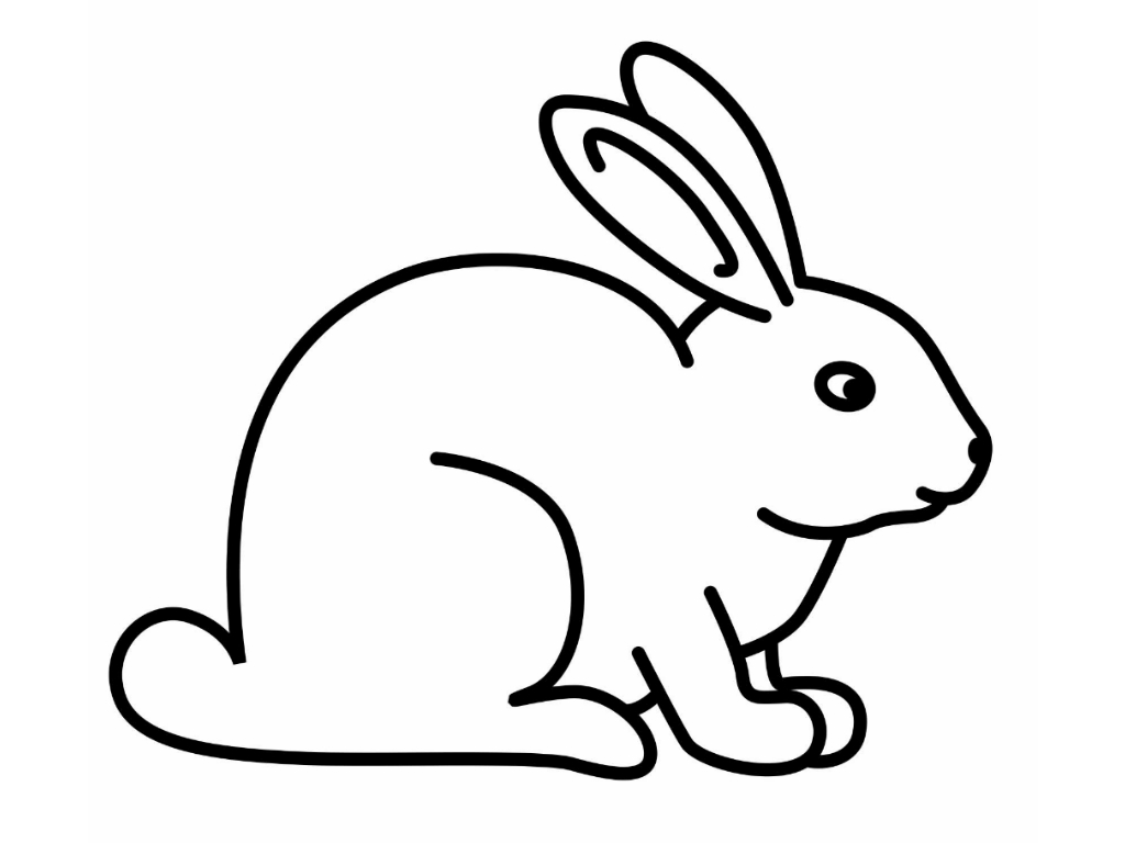 Rabbit coloring #15, Download drawings