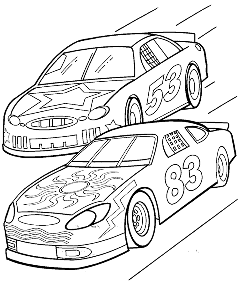 Race coloring #18, Download drawings