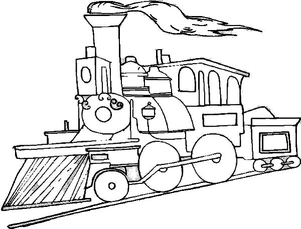 Railroad coloring #3, Download drawings