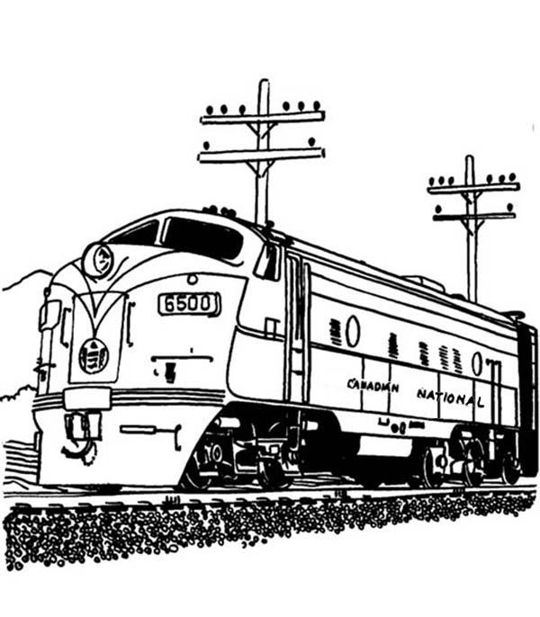 Railroad coloring #2, Download drawings