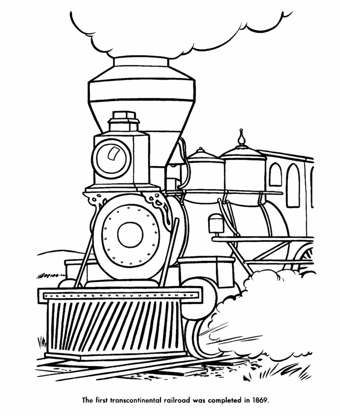 Railroad coloring #12, Download drawings