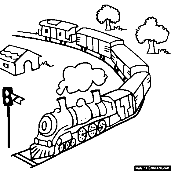 Train coloring #20, Download drawings