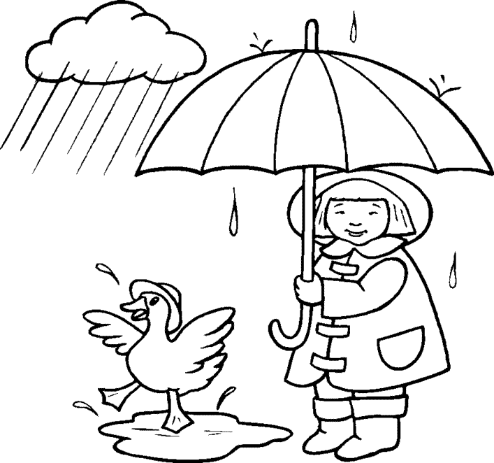 Rain coloring #18, Download drawings