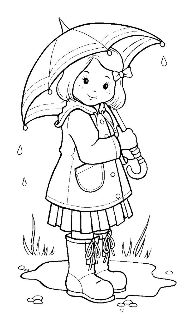 Rain coloring #10, Download drawings