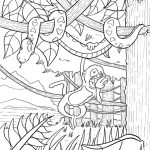 Rainforest coloring #7, Download drawings
