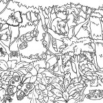 Rainforest coloring #15, Download drawings