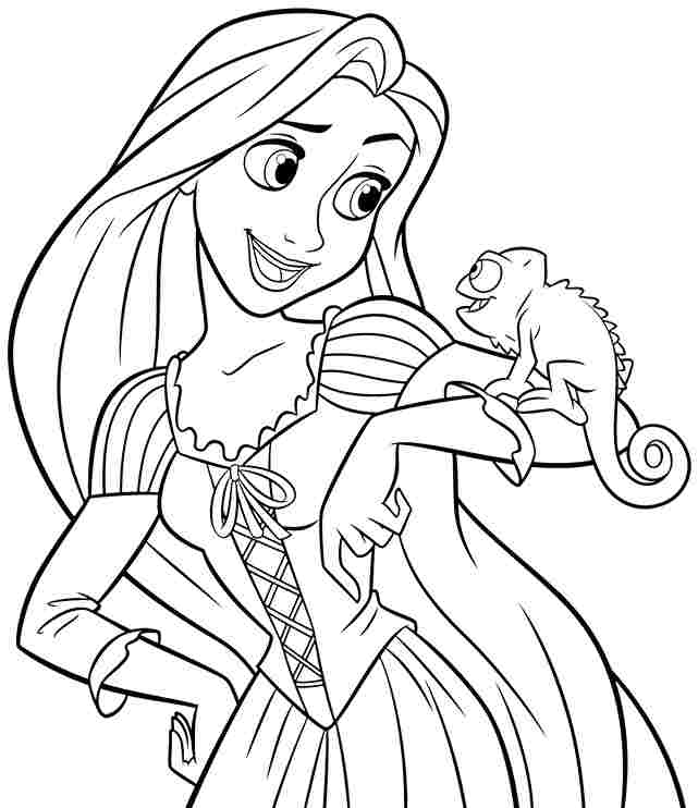 Rapunzel coloring #13, Download drawings