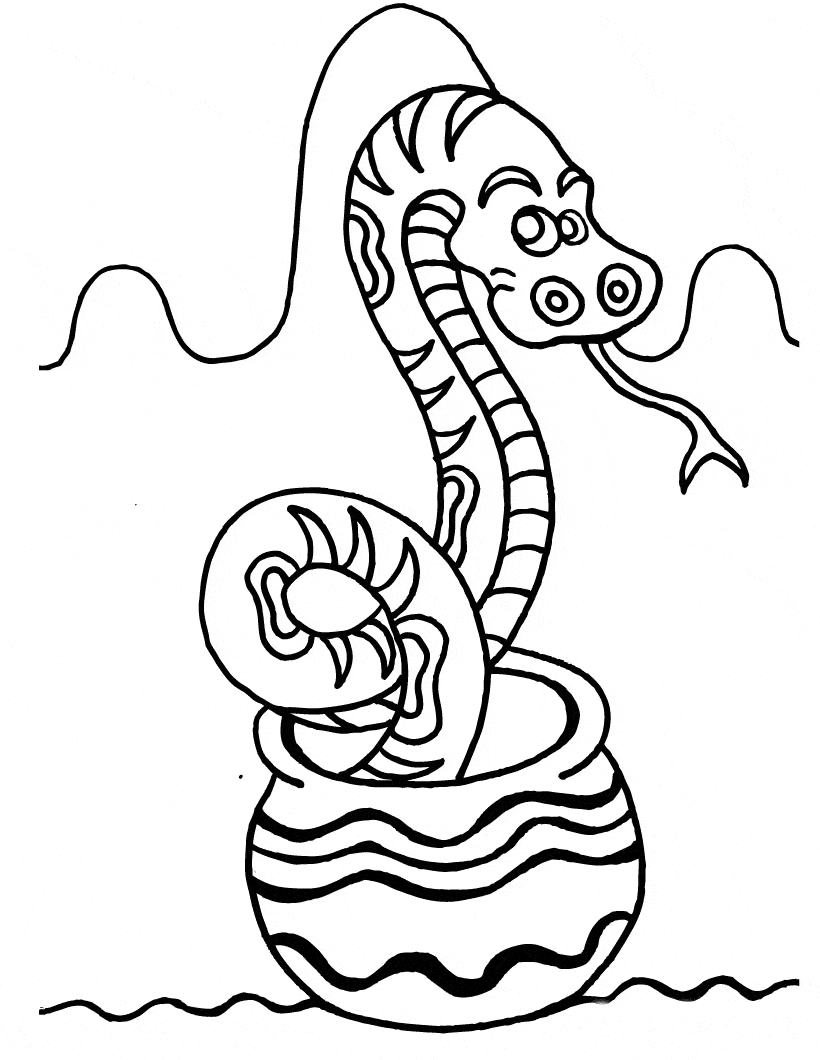Rattlesnake coloring #14, Download drawings