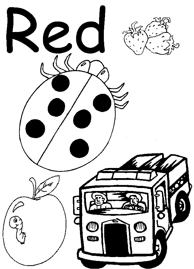 Red coloring #15, Download drawings