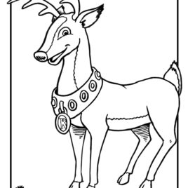 Red Deer coloring #3, Download drawings