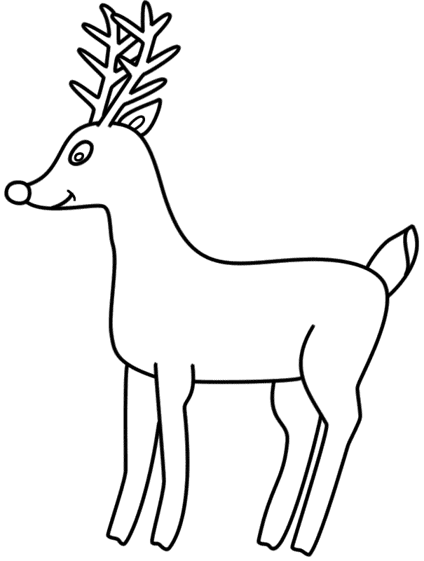 Red Deer coloring #1, Download drawings