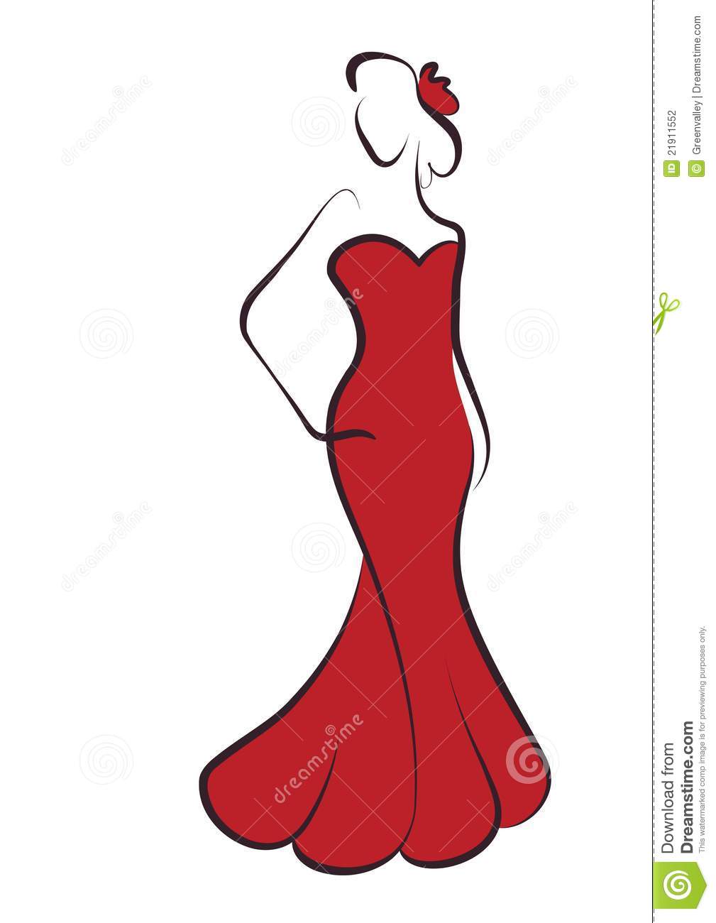 Red Dress clipart #2, Download drawings