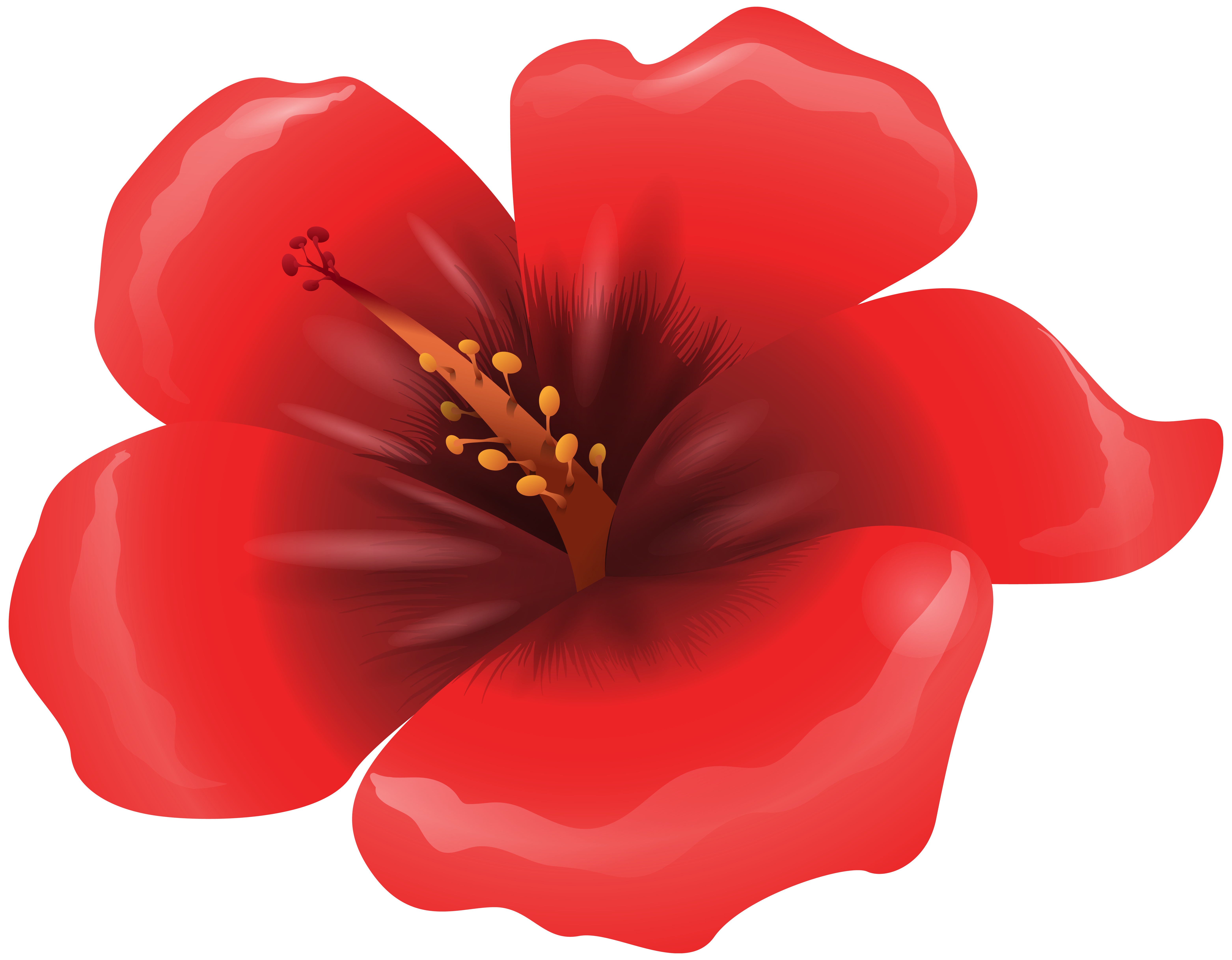 Red Flower clipart #8, Download drawings