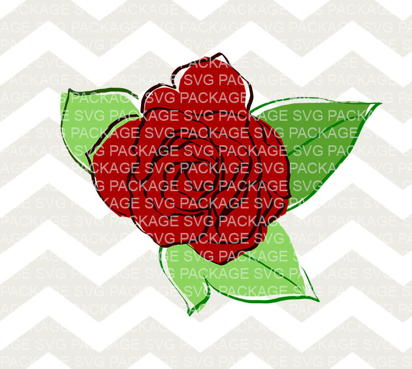 Red Rose svg #3, Download drawings