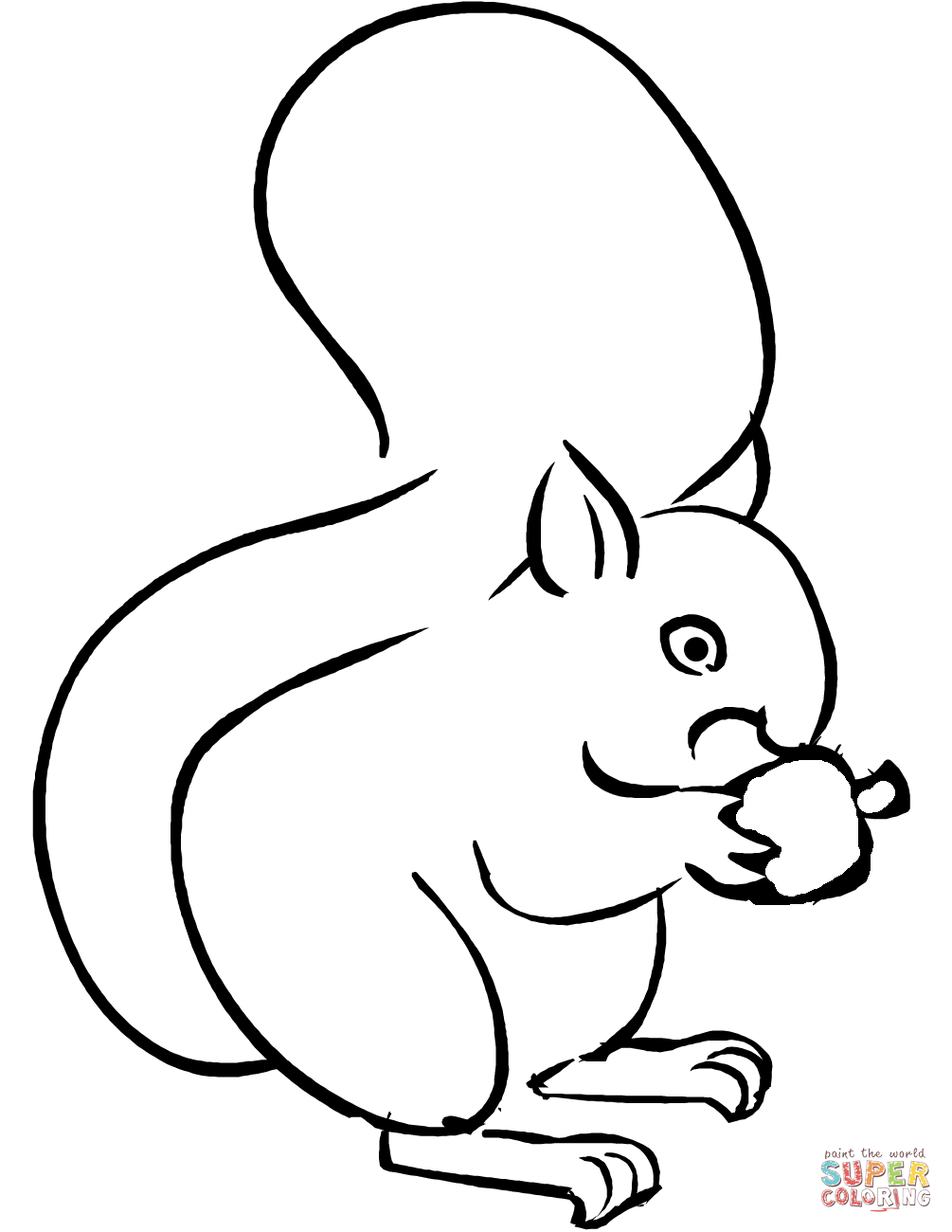Red Squirrel coloring #13, Download drawings