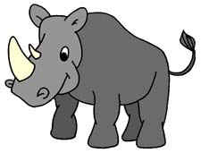 Rhino clipart #17, Download drawings