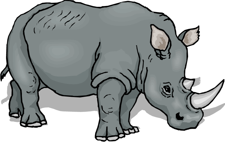 Rhino clipart #5, Download drawings