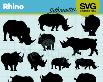 Rhino svg #20, Download drawings
