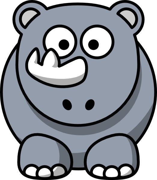 Rhino svg #9, Download drawings