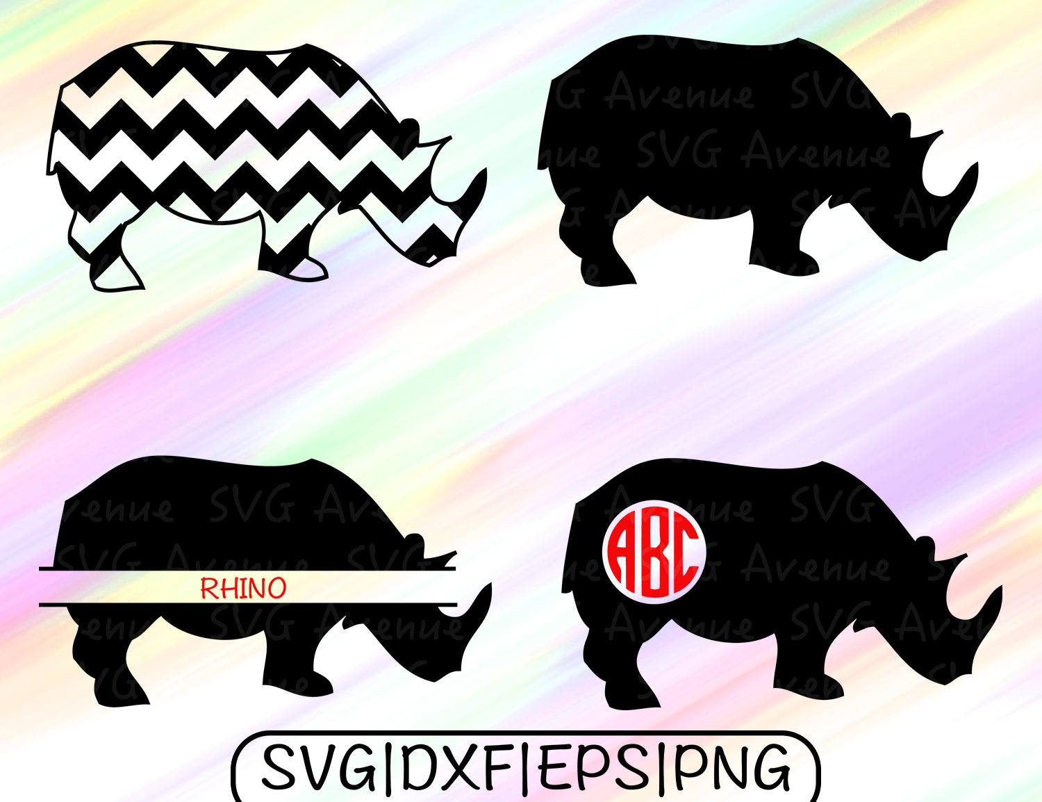 Rhino svg #7, Download drawings