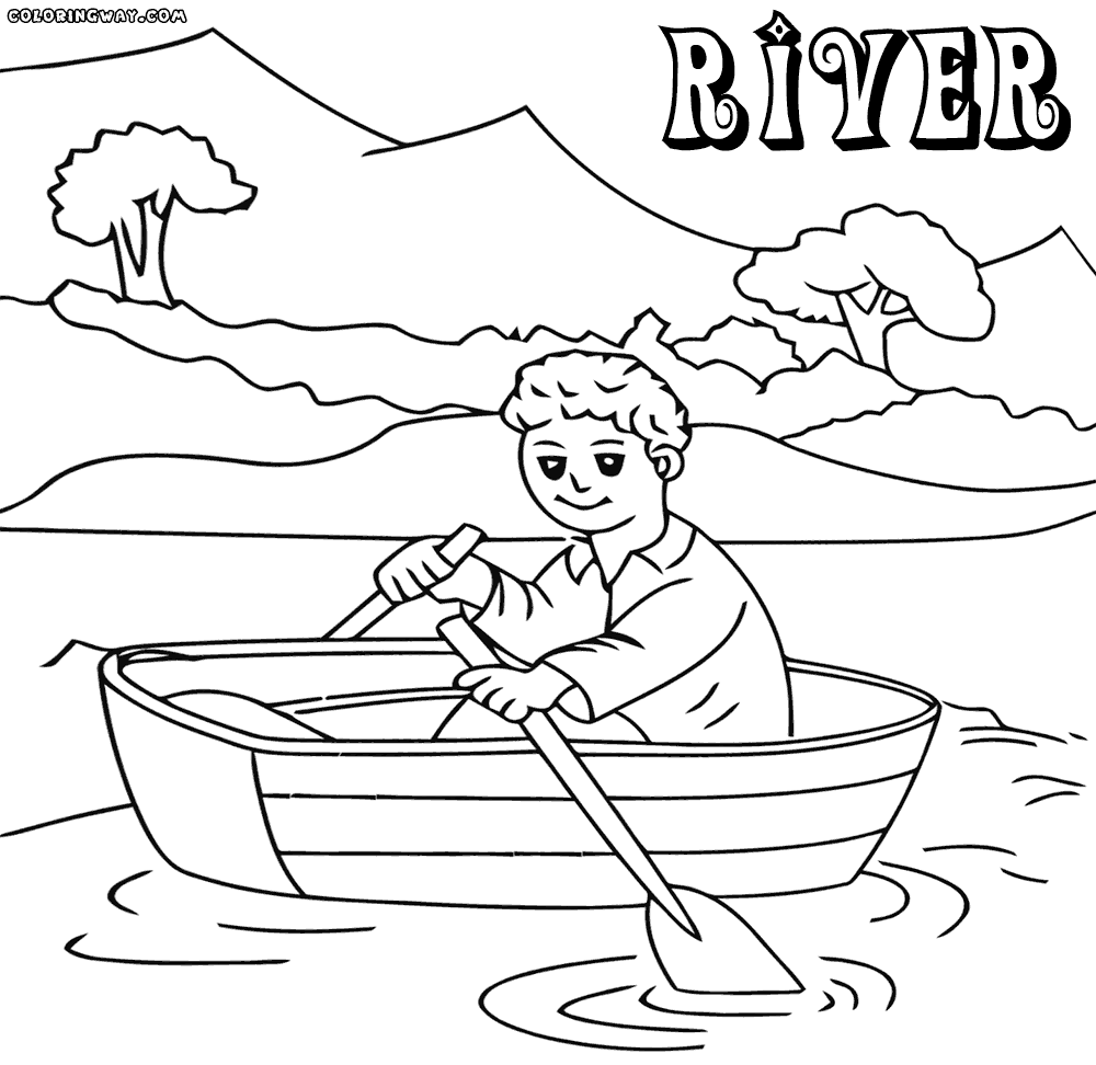 River coloring #18, Download drawings