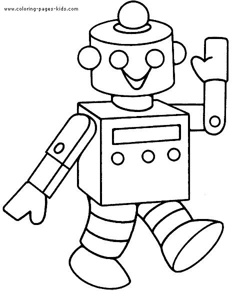 Robot coloring #9, Download drawings