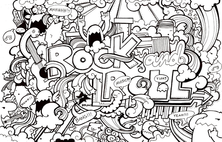 Rock & Roll coloring #1, Download drawings