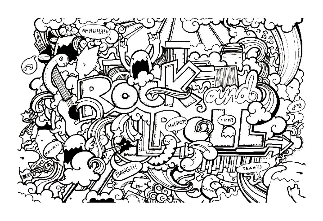 Rock & Roll coloring #8, Download drawings