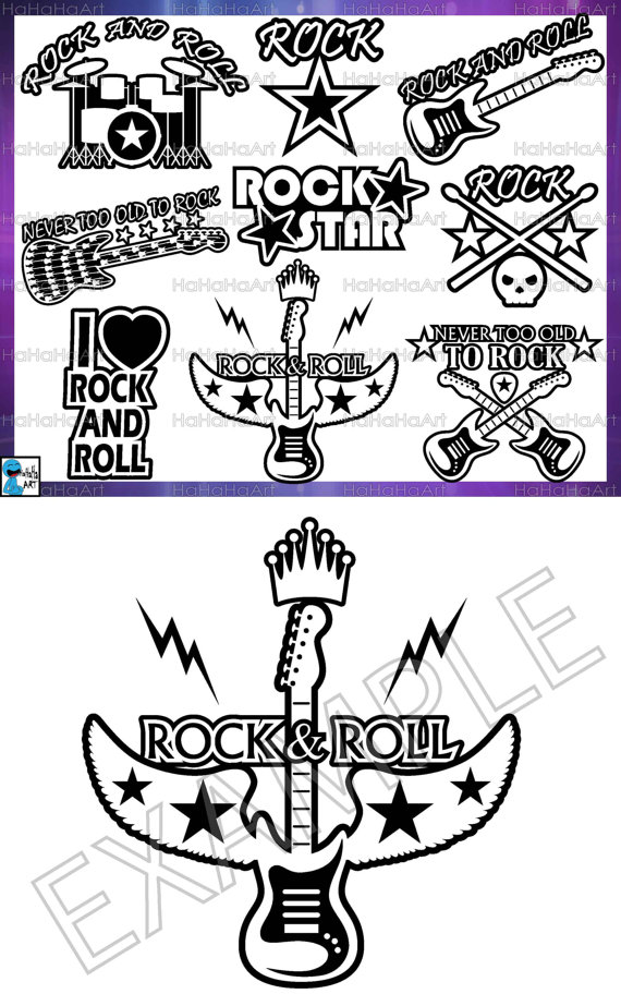 Rock & Roll svg #1, Download drawings