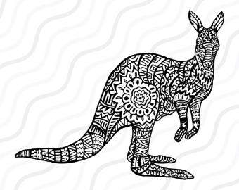 Wallaby svg #4, Download drawings