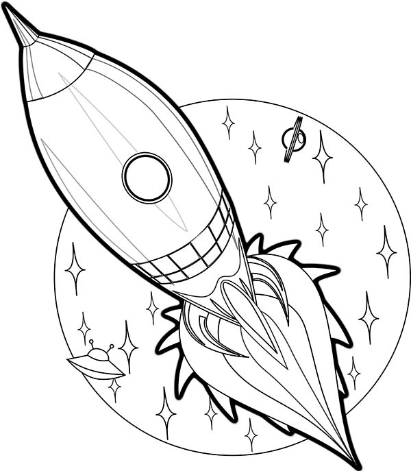 Rocket coloring #6, Download drawings