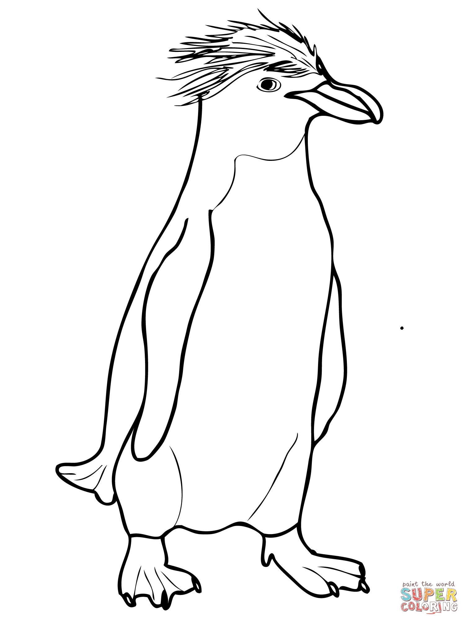 Rockhopper Penguin coloring #4, Download drawings