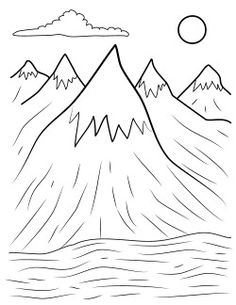 Rocky Mountains coloring #13, Download drawings