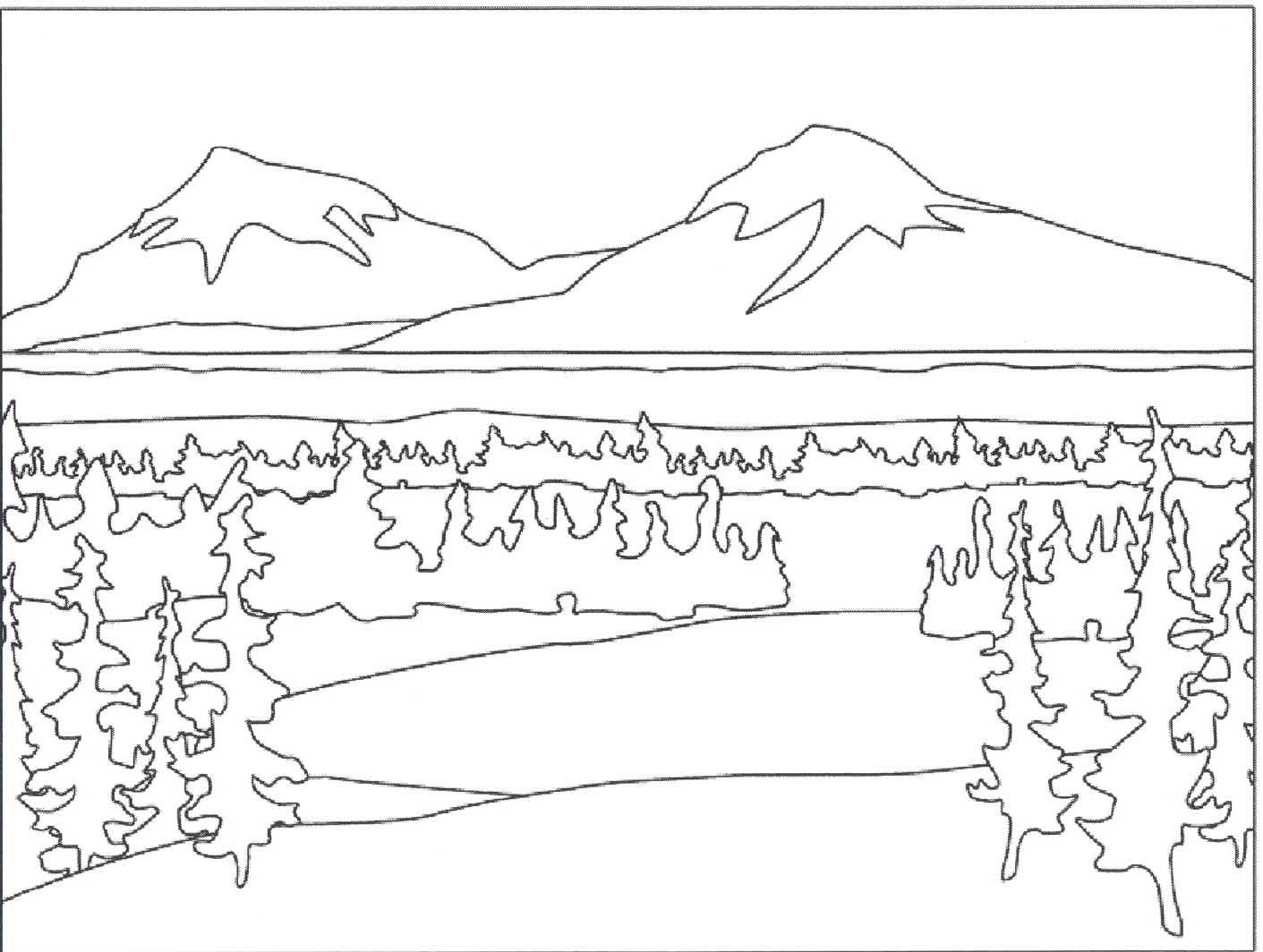 Rocky Mountains coloring #15, Download drawings