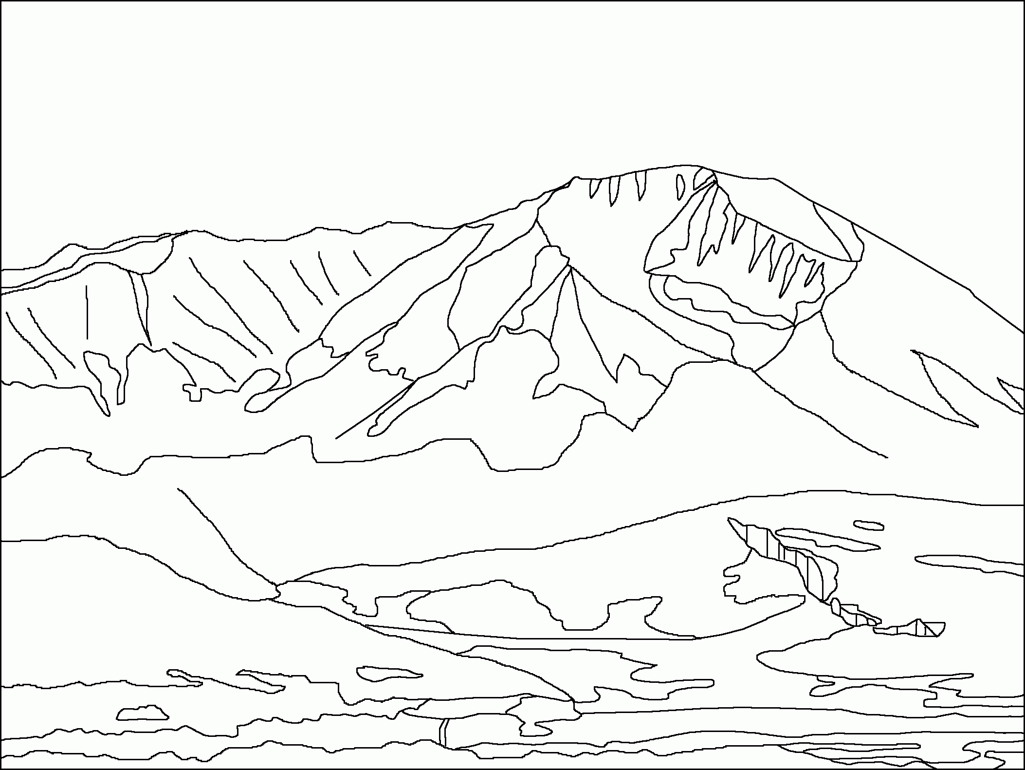 Rocky Mountains coloring #4, Download drawings