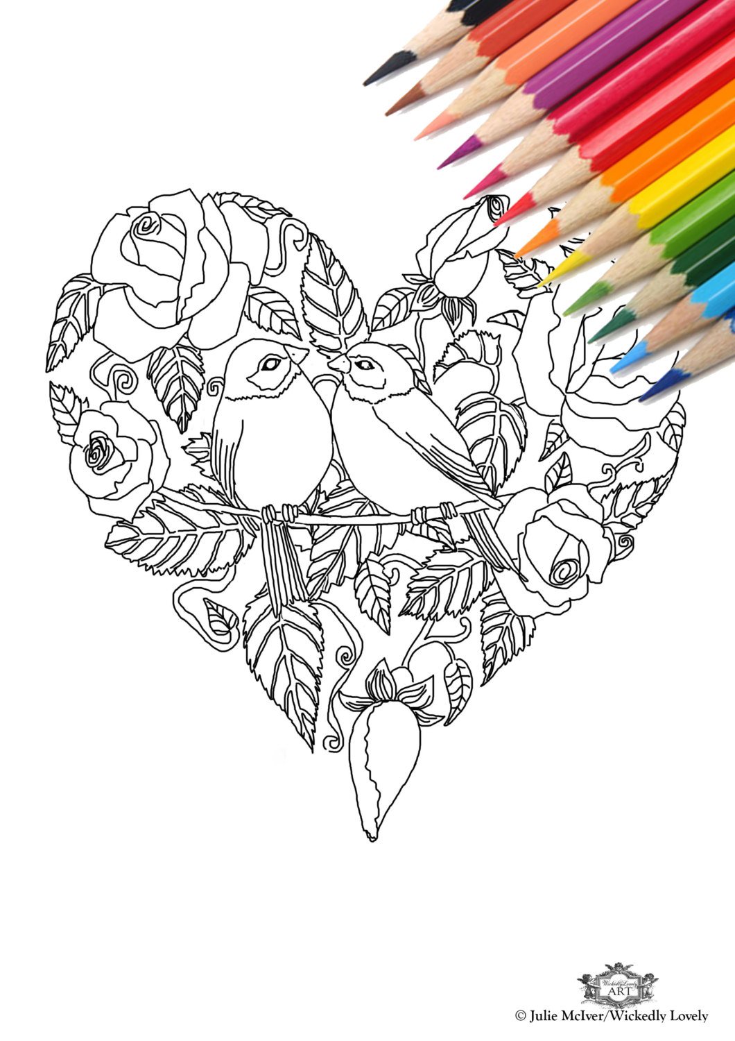 Romantic coloring #5, Download drawings