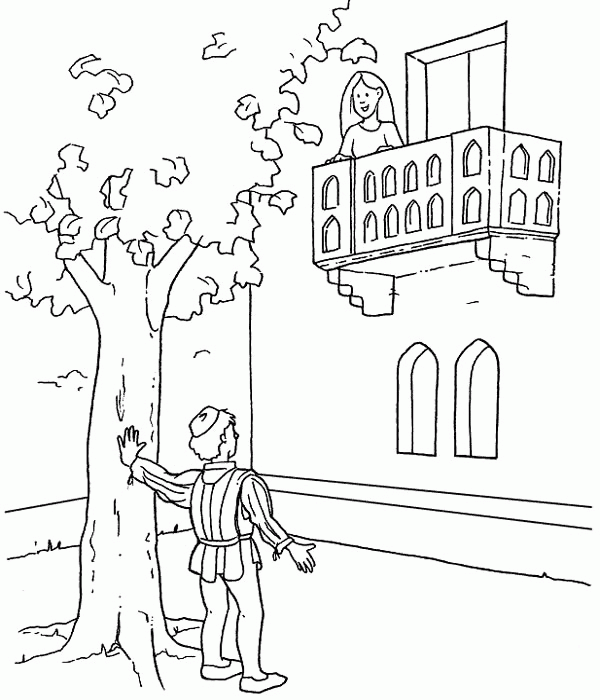 Download Romeo And Juliet coloring for free - Designlooter 2