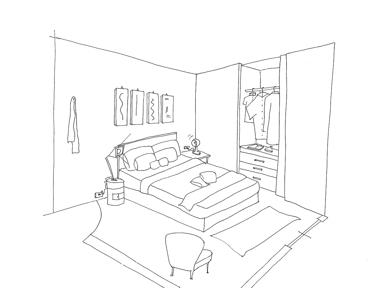 Room coloring #2, Download drawings