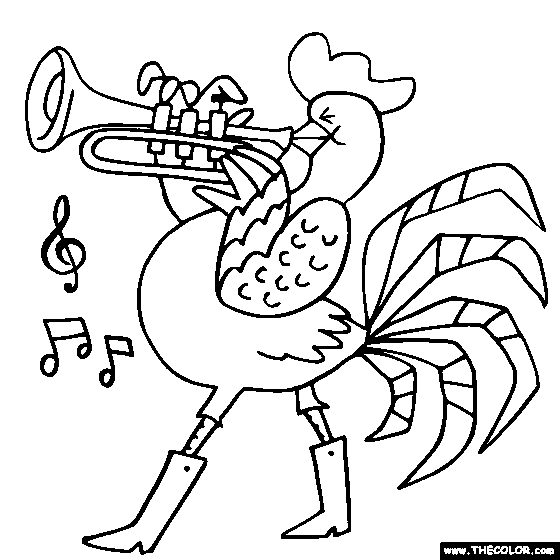 Rooster coloring #18, Download drawings