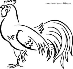 Rooster coloring #5, Download drawings