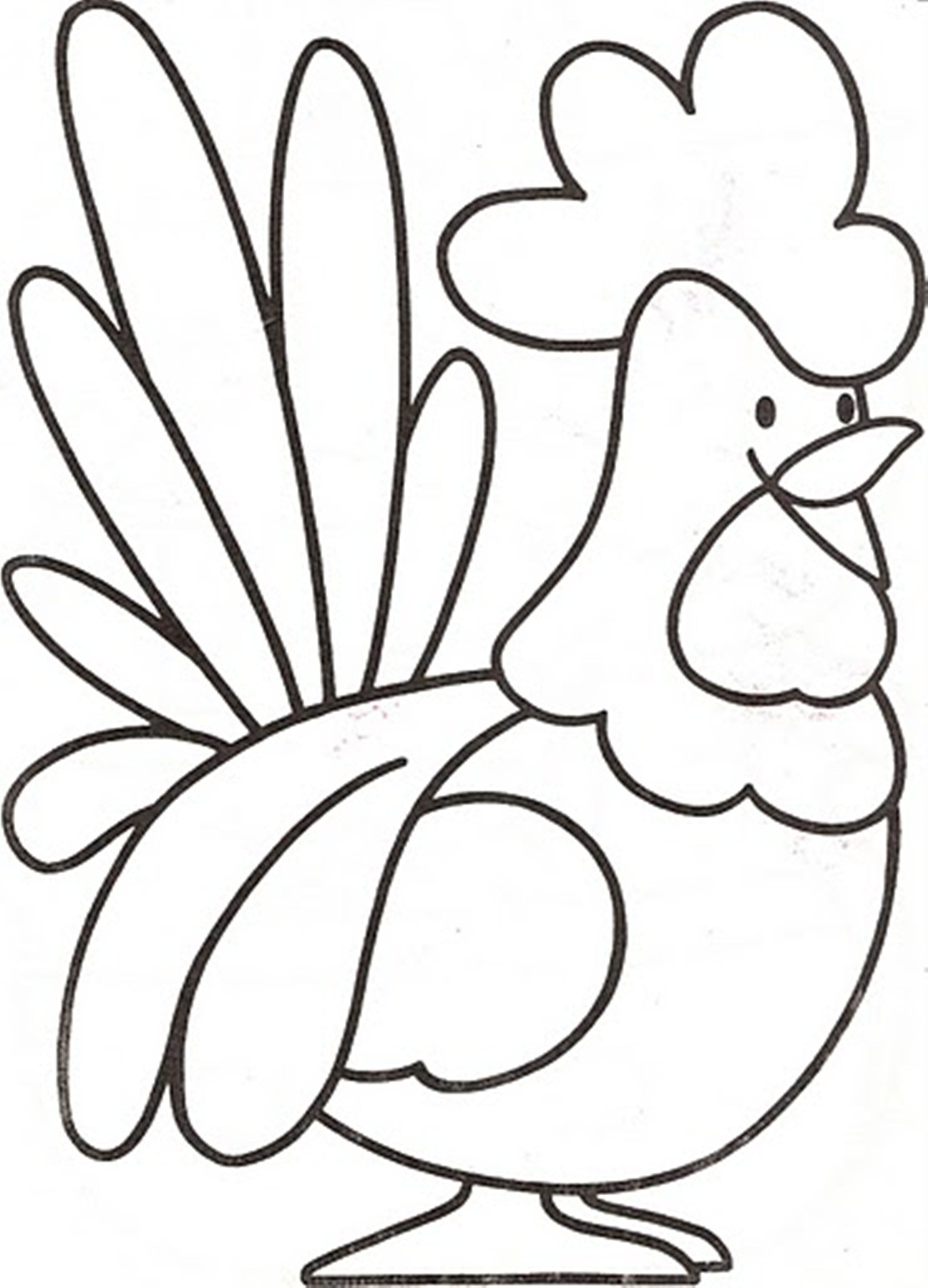 Rooster coloring #8, Download drawings
