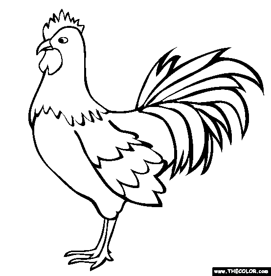 Rooster coloring #20, Download drawings