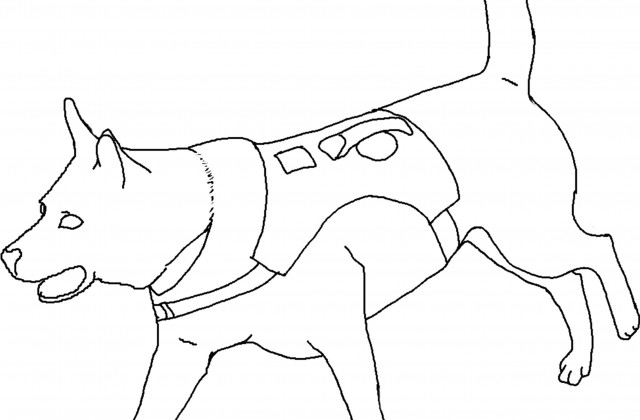 Rottweiler coloring #9, Download drawings