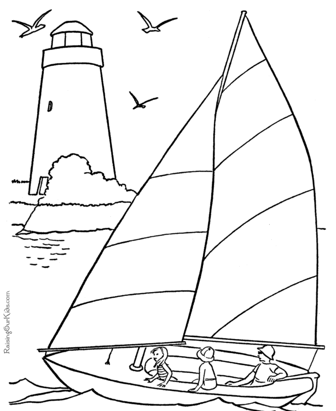 Sailing coloring #17, Download drawings