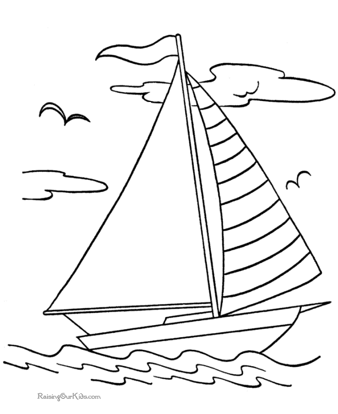 Sailboat coloring #15, Download drawings