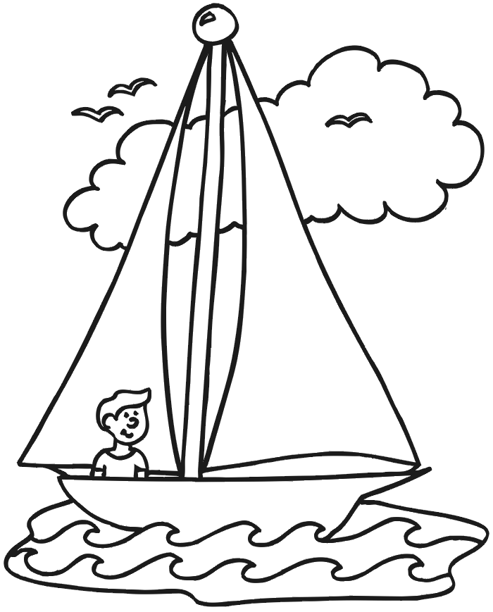 Sailing coloring #15, Download drawings