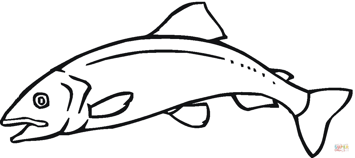 Salmon coloring #20, Download drawings