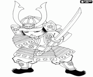 Samurai coloring #14, Download drawings