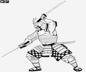 Samurai Warrior coloring #6, Download drawings
