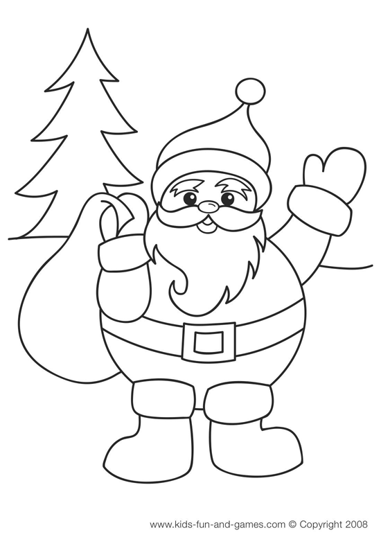 Santa coloring #13, Download drawings